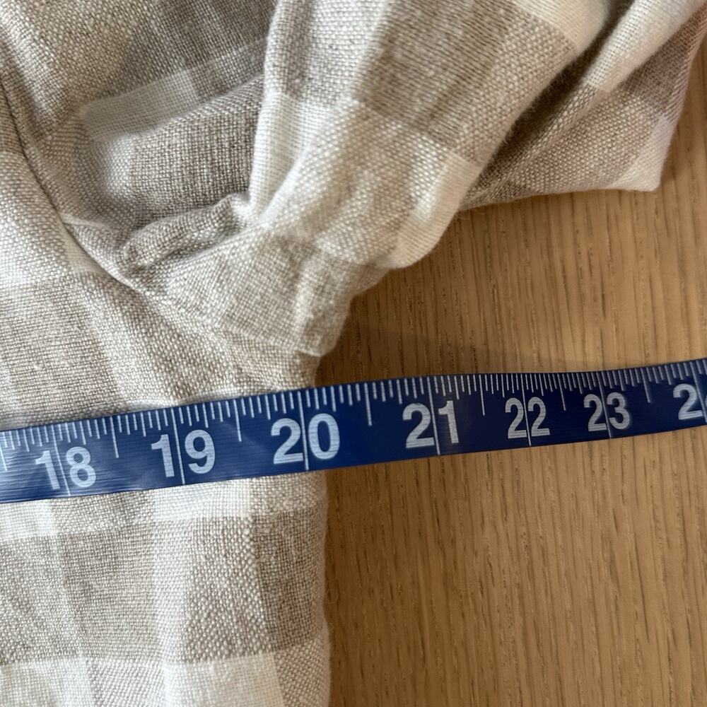 Vintage JH Collectibles 100% Linen Gingham Cropped Women Blazer Size 12 - Picture 11 of 12